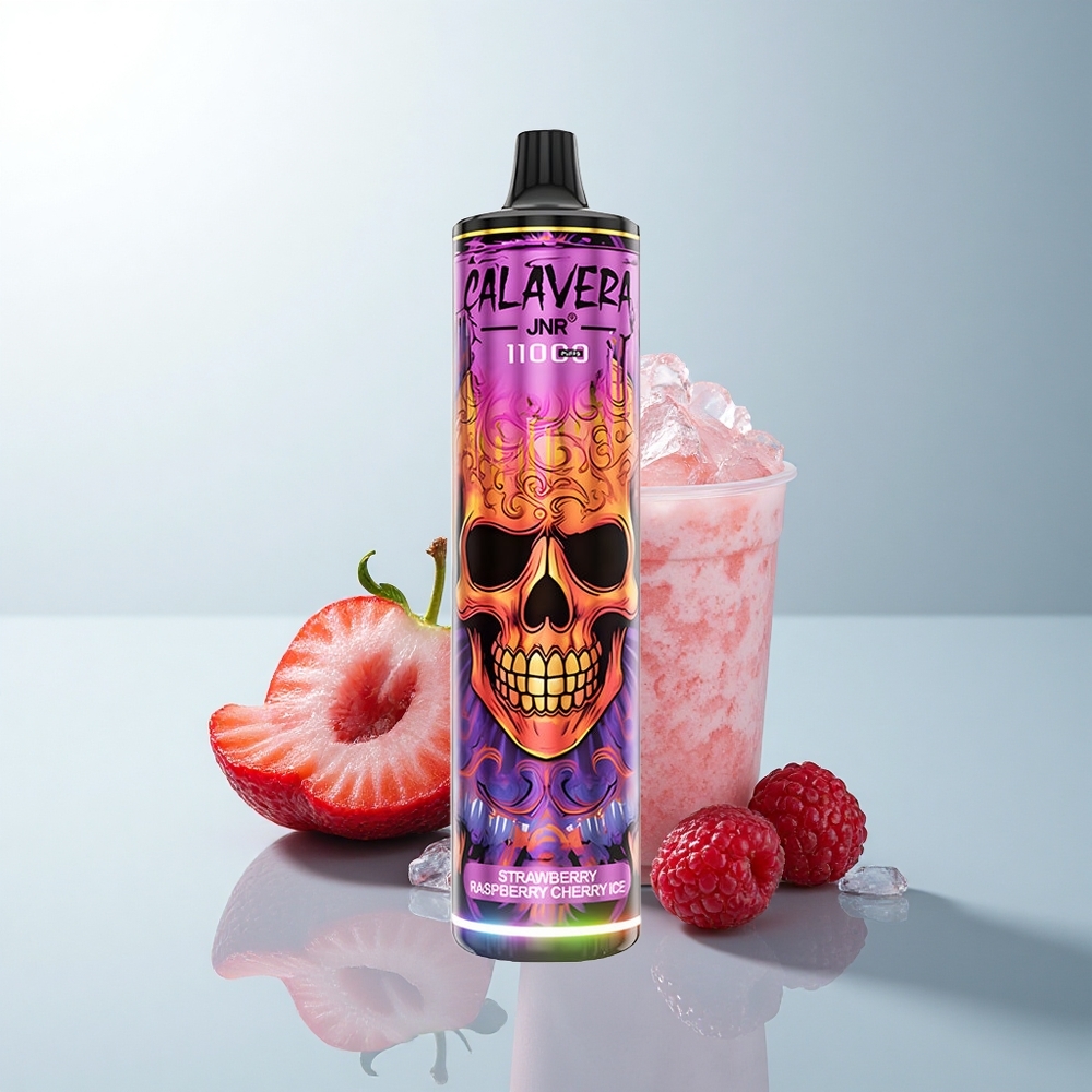 JNR Calavera 11000 Puffs Glace Fraise Framboise Cerise Type-C 850mAh 21ml