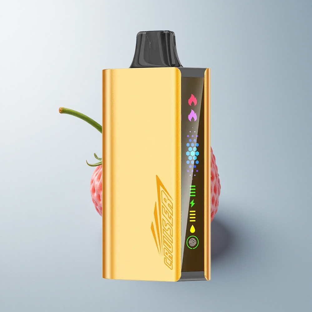 JNR Cruiser 12000 Puffs Chupa Chups Fraise Vape Métal 3500 mAh Dual Mesh