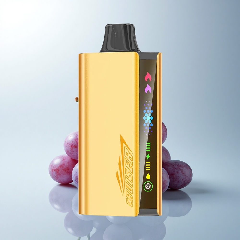 JNR Cruiser 12000 Puffs Glace de Raisin avec Batterie Intégrée et Écran Animé