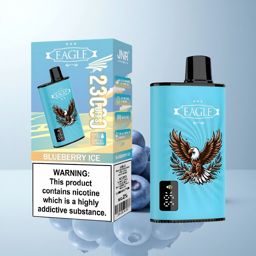 JNR EAGLE Smart 23000 Puffs Glace Myrtille Écran Numérique Bobinage Mesh 1.0ohm