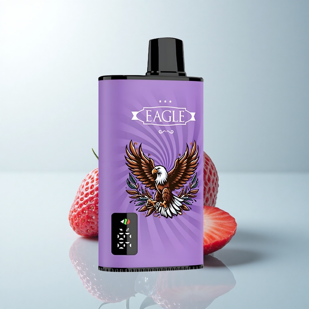 JNR EAGLE Smart 23000 Puffs Glace à la Fraise avec Écran Numérique et Bobine Mesh 1.0ohm