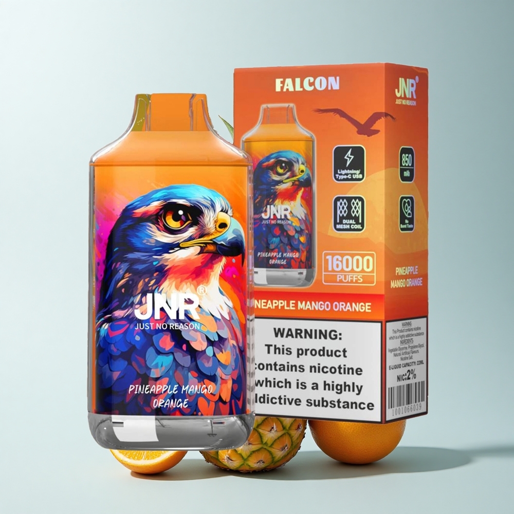 JNR Falcon 16000 Puffs Ananas Mangue Orange Double Mesh 22ml 850mAh