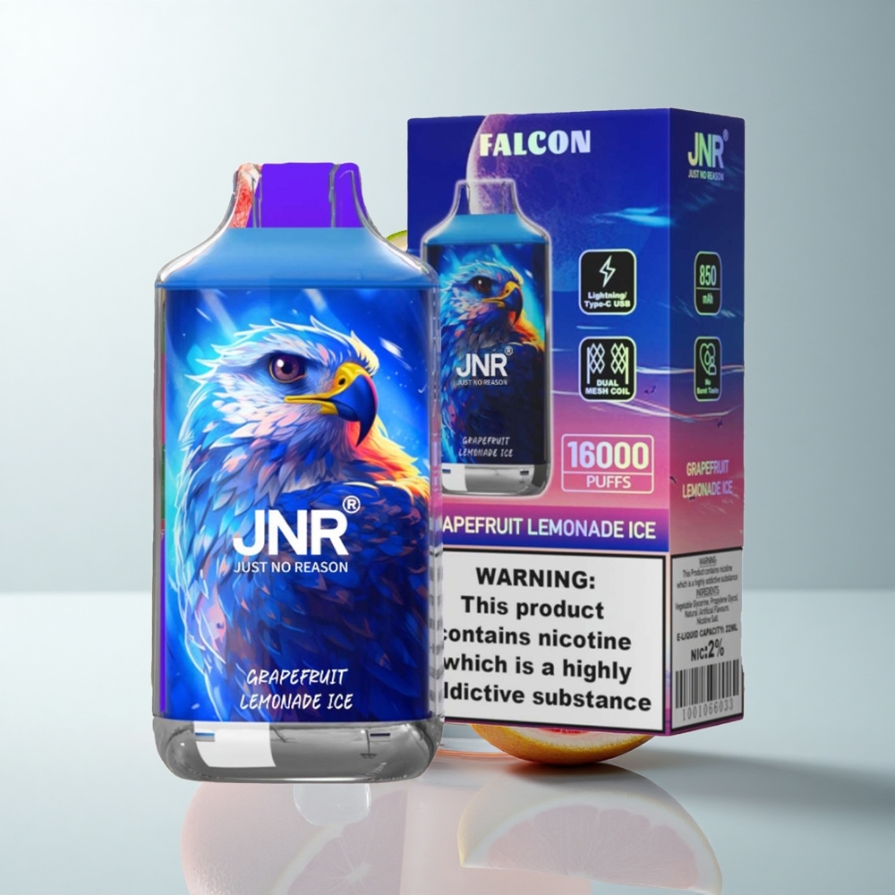 JNR Falcon 16000 Puffs Citronnade Pamplemousse Glacé 850 mAh Dual Mesh