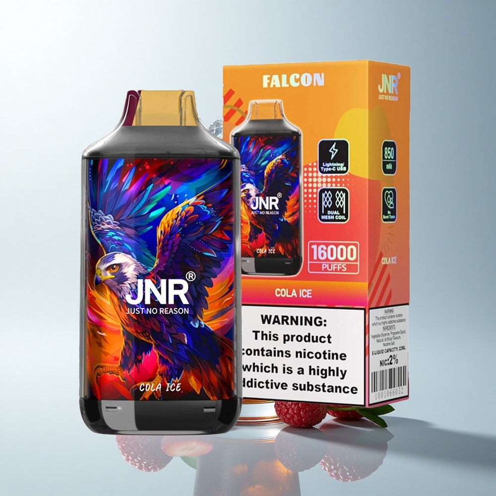 JNR Falcon 16000 Puffs Cola Glaciale Dual Mesh 850mAh