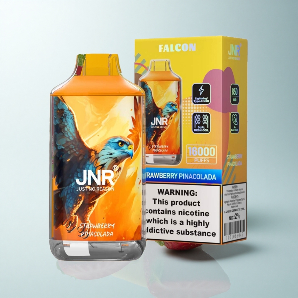 JNR Falcon 16000 Puffs Fraise Pina Colada Double Mesh 850mAh Type-C