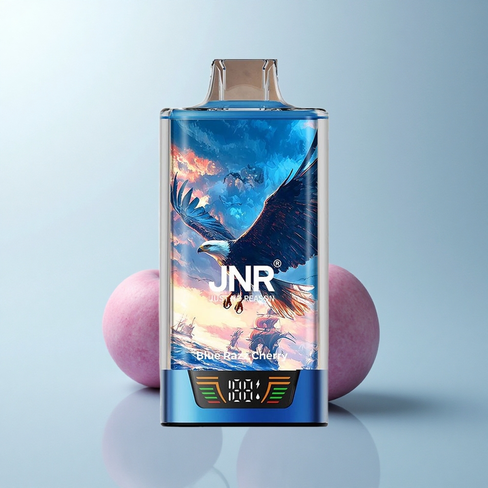 JNR Falcon Pro 28000 Puffs Cerise Framboise Bleue avec Batterie 950mAh et Affichage Intelligent