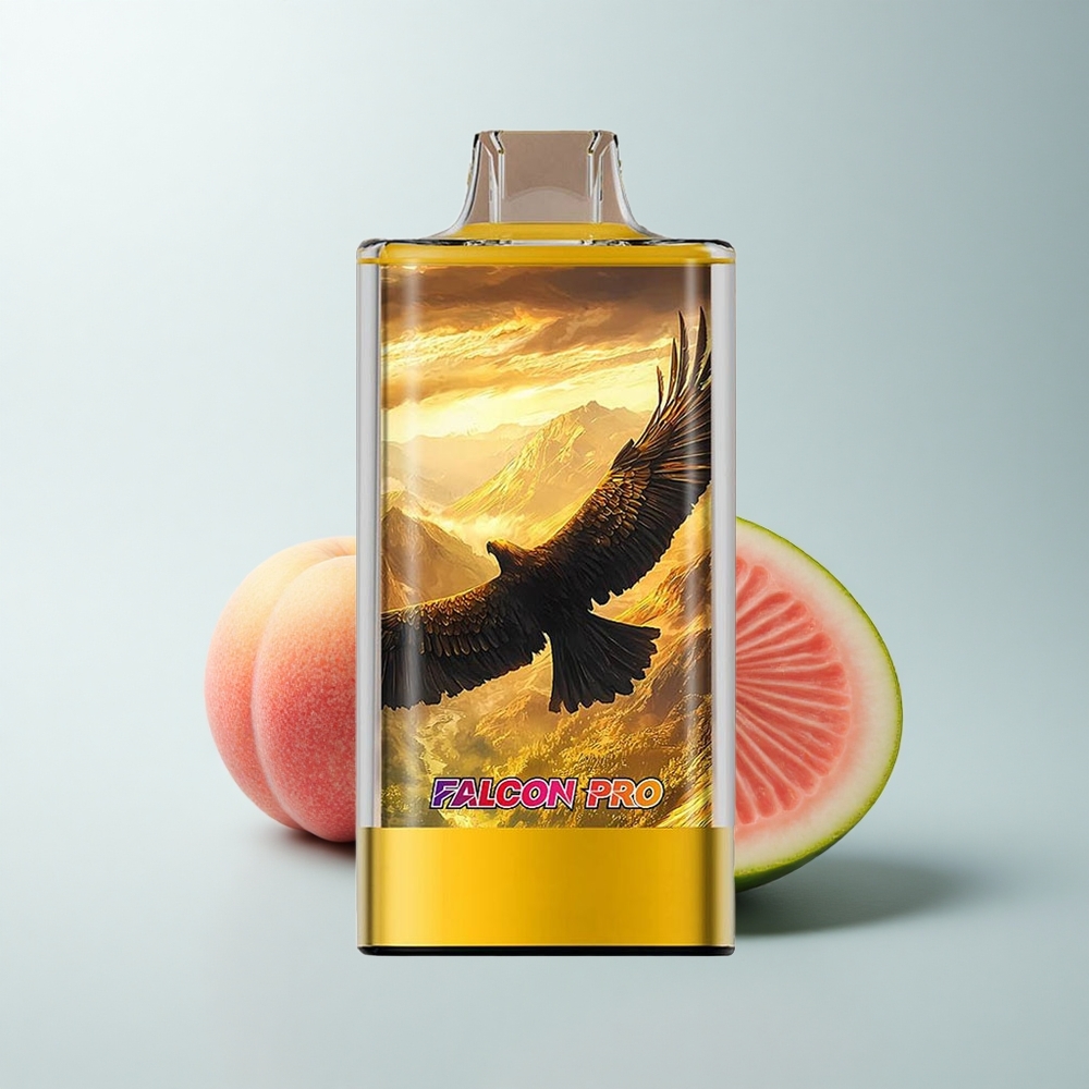 JNR Falcon Pro 28000 Puffs Eau de Pêche Mangue Pastèque avec Batterie 950mAh et Affichage Intelligent