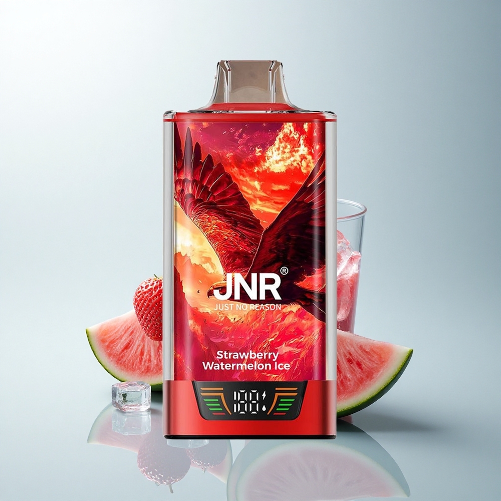 JNR Falcon Pro 28000 Puffs Fraise Pastèque Glacée avec Capacité 30ml et Batterie 950mAh