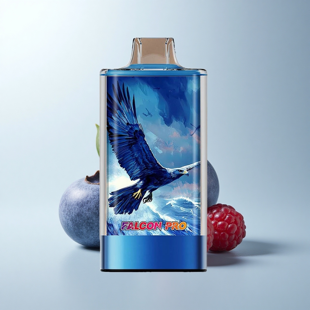 JNR Falcon Pro 28000 Puffs Framboise Acidulée Myrtille avec Double Mesh et Affichage Intelligent