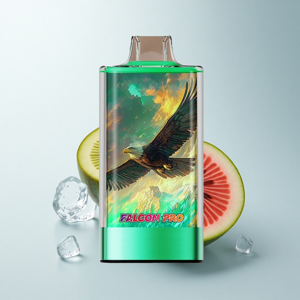 JNR Falcon Pro 28000 Puffs Glace Kiwi Pastèque avec Affichage Intelligent et Double Mesh