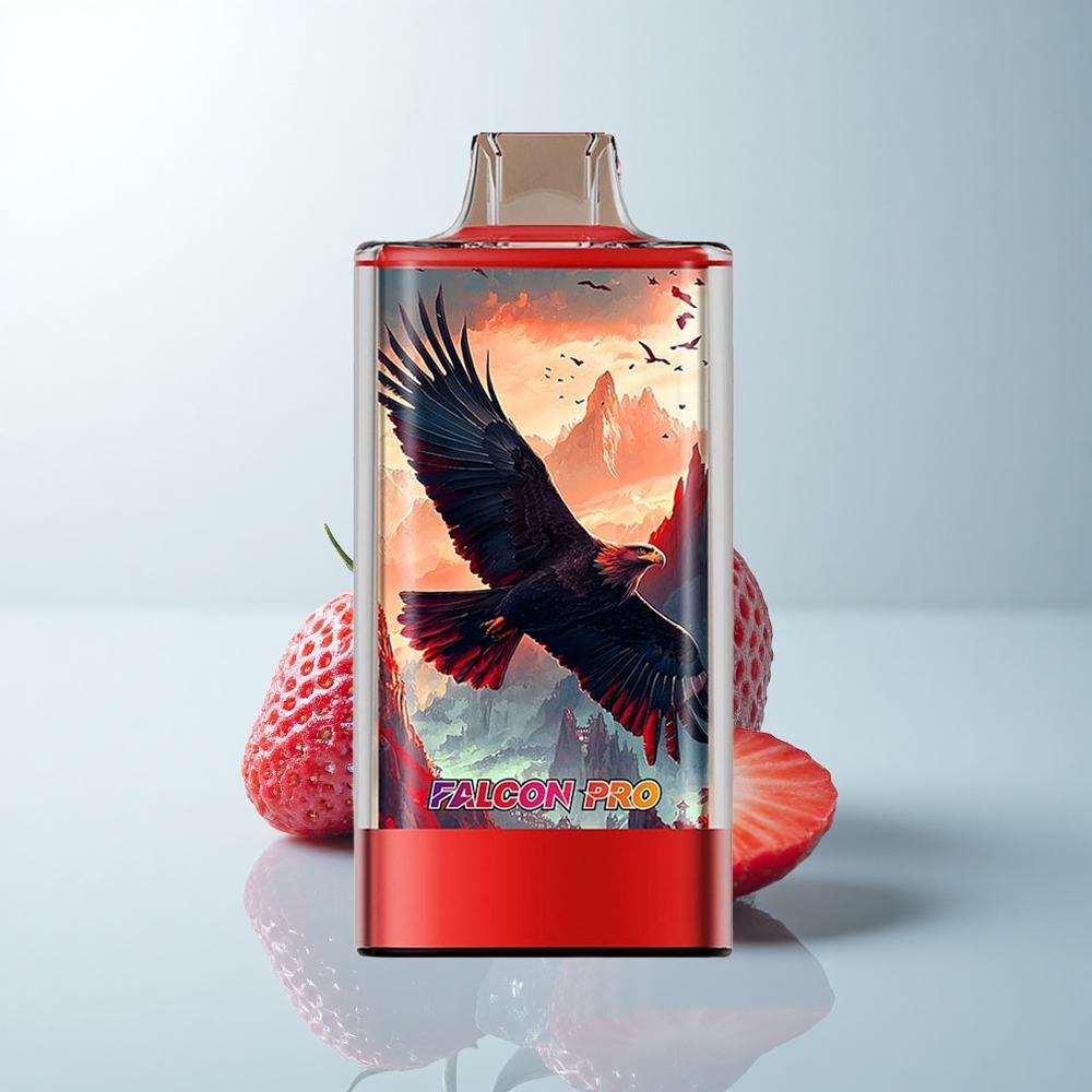 JNR Falcon Pro 28000 Puffs Glace à la Fraise Pro Dual Mesh 30ml USB-C