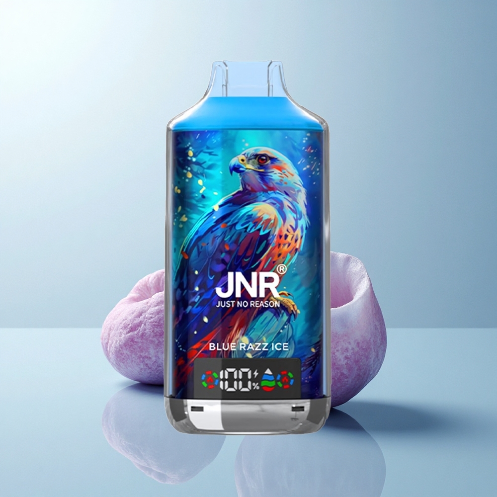JNR Falcon X 18000 Puffs Glace Bleue Framboise Dual Mesh 24ml