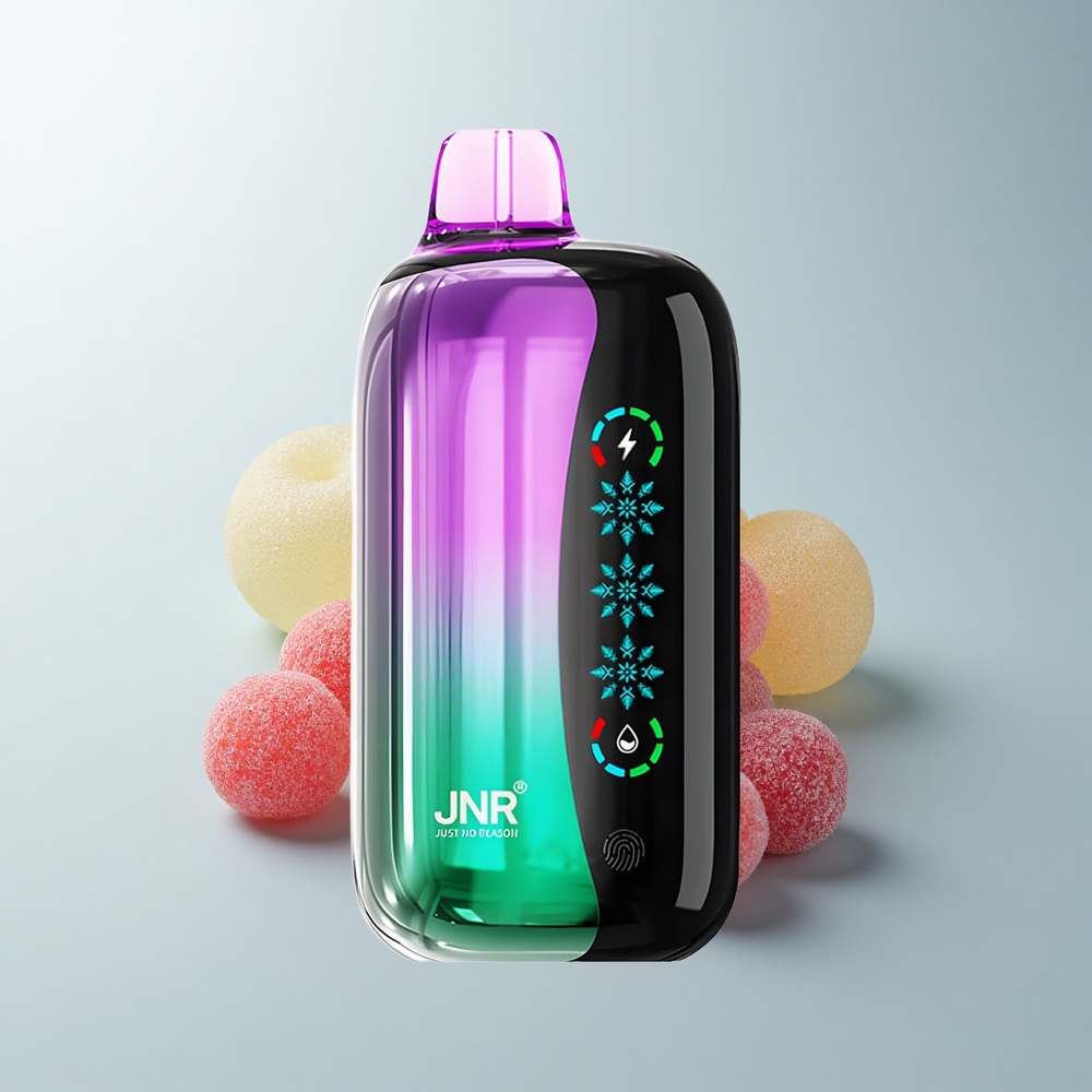 JNR Flex Ice 21000 Puffs Bonbons Gélifiés Cerise Acidulée avec Écran Tactile et Batterie 1000mAh