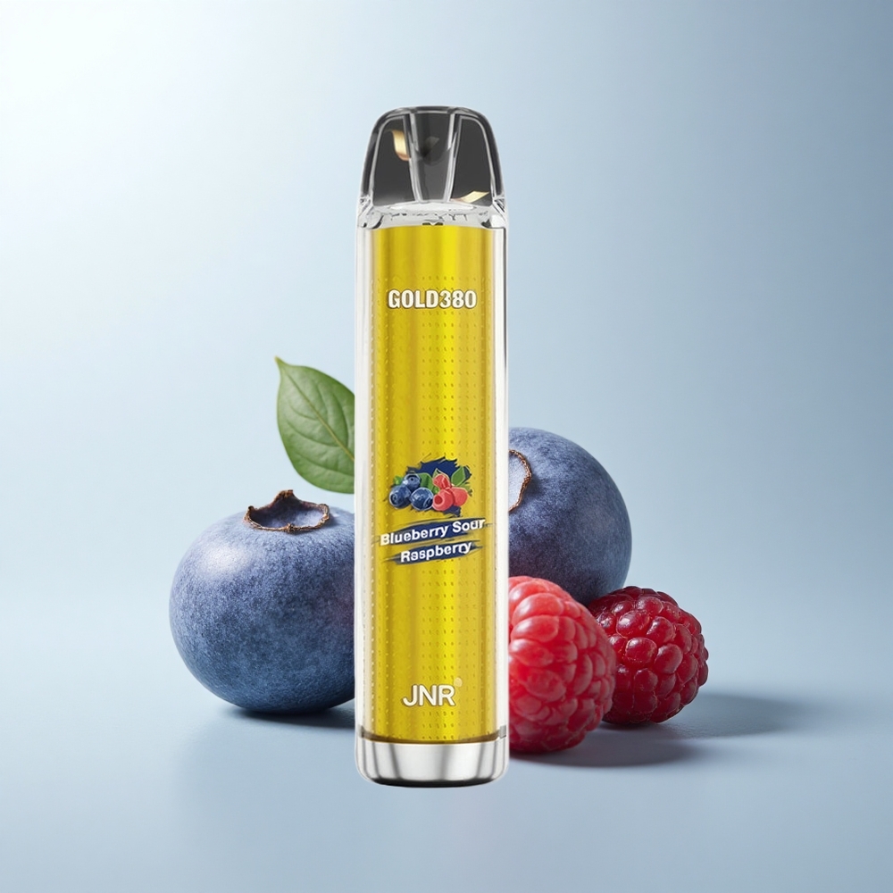 JNR Gold380 6000 Puffs Framboise Acidulée Myrtille 13ml 1500mAh Mesh