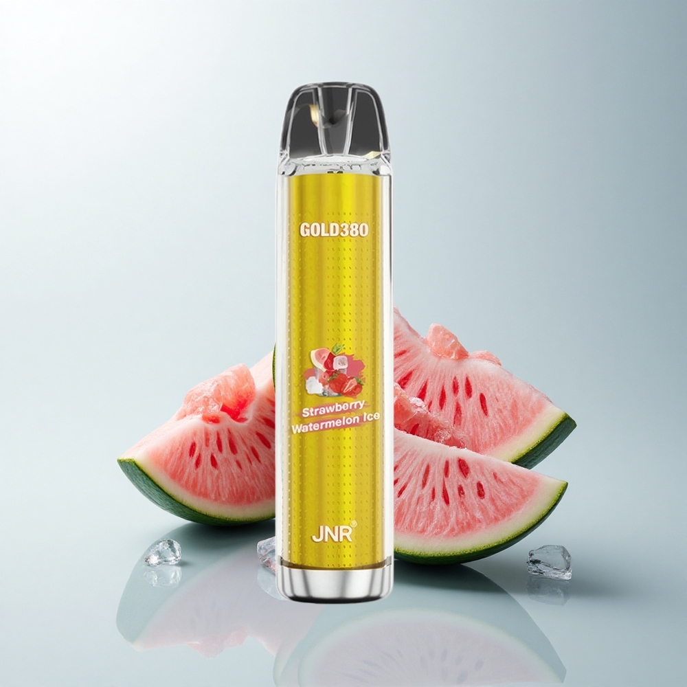 JNR Gold380 6000 Puffs Glace Fraise Pastèque Mesh 1.0ohm 13ml