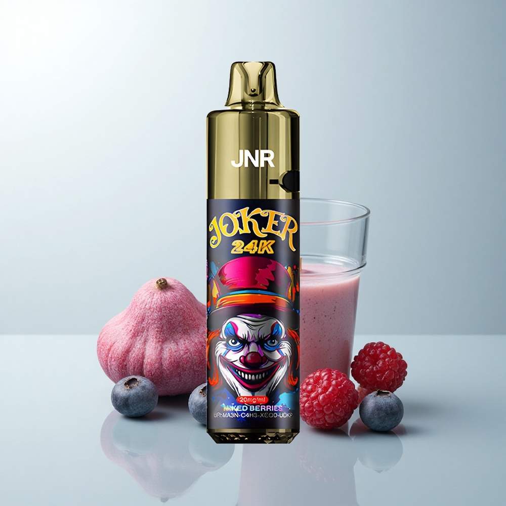 JNR Joker 24K Puffs Baies Mixtes Éclatées avec Refillable Pod et 2% Nicotine