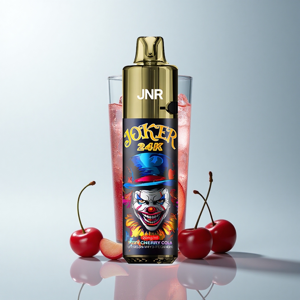 JNR Joker 24K Puffs Cola Cerise Pétillante avec Batterie 800mAh et Recharge Type-C