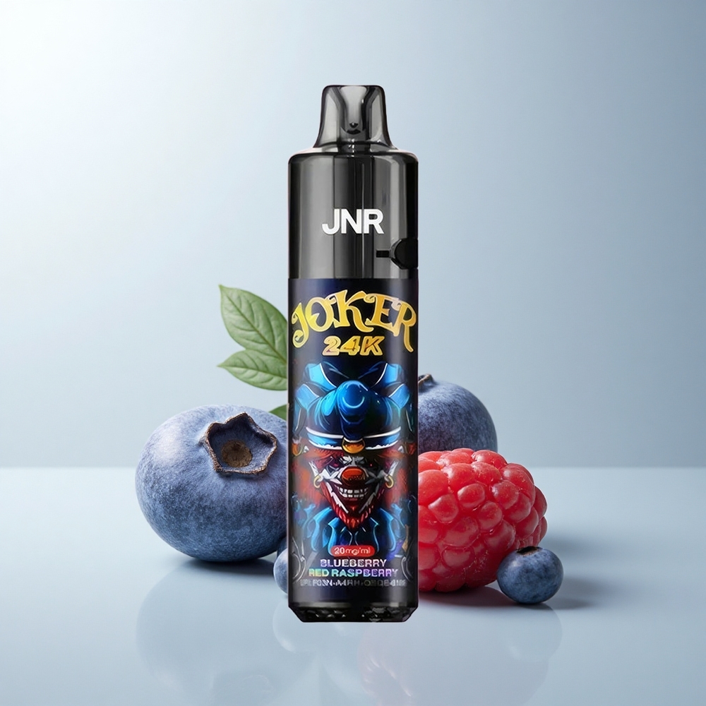 JNR Joker 24K Puffs Framboise Rouge Myrtille Pod Rechargeable 800mAh Lumière Respirante