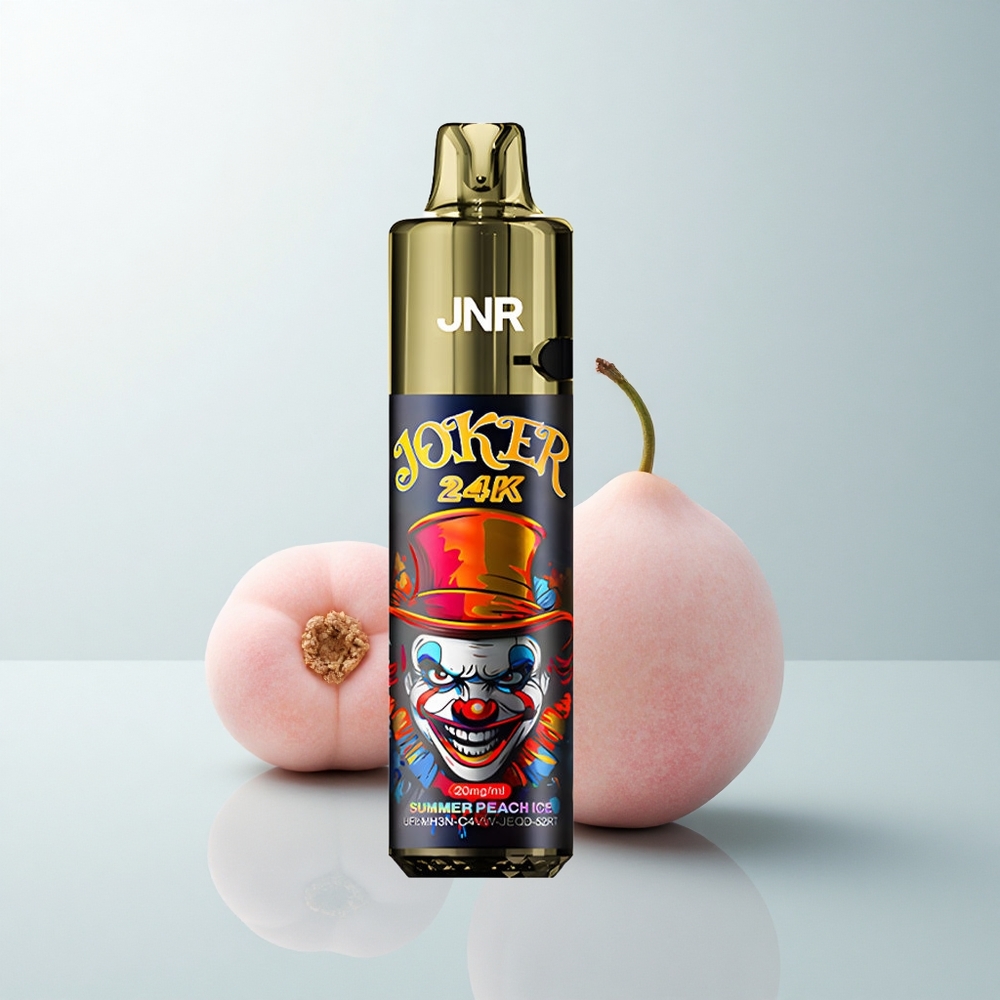 JNR Joker 24K Puffs Glace Pêche d'Été Rechargeable 800mAh Lumière Colorée