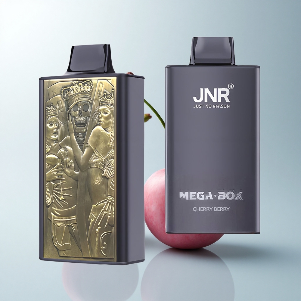 JNR Mega Box 25000 Puffs Baie Cerise Dual Core Charge Rapide