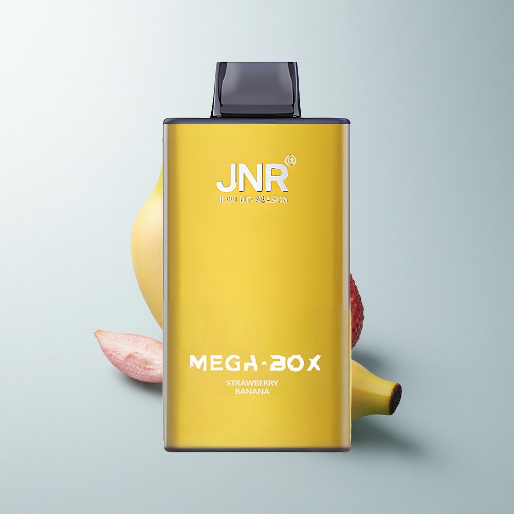 JNR Mega Box 25000 Puffs Banane Fraise Dual Mesh Charge Rapide Type-C
