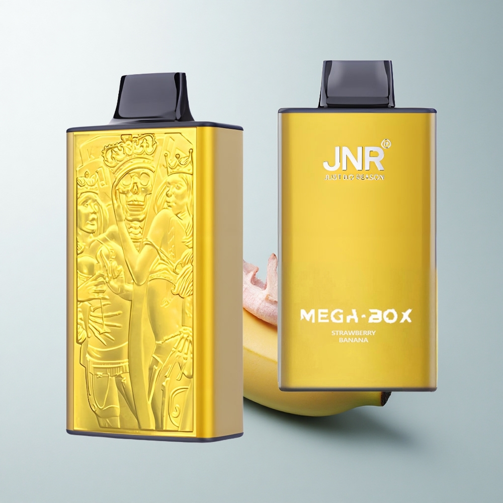 JNR Mega Box 25000 Puffs Banane Fraise Dual Mesh Charge Rapide Type-C