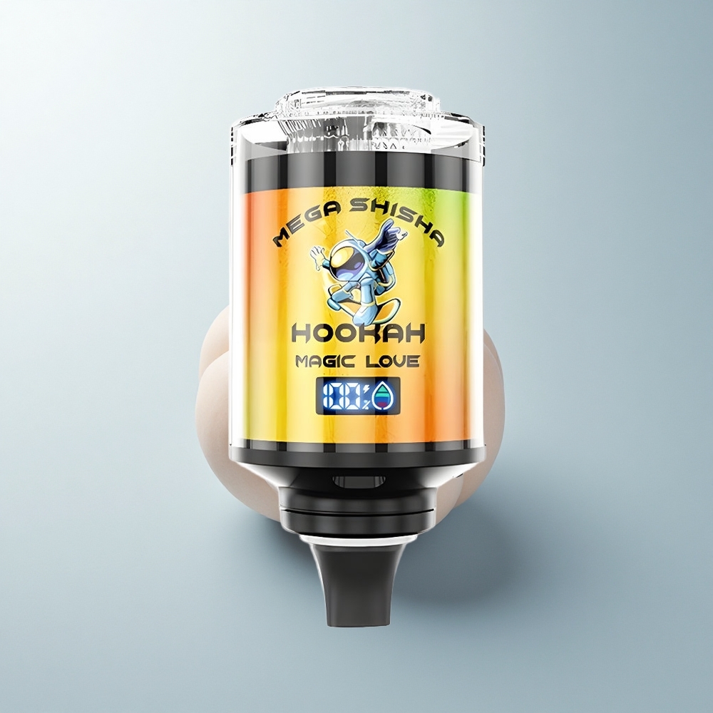 JNR Mega Shisha Hookah 100K Puffs Amour Magique Écran Intelligent Lumière Respirante