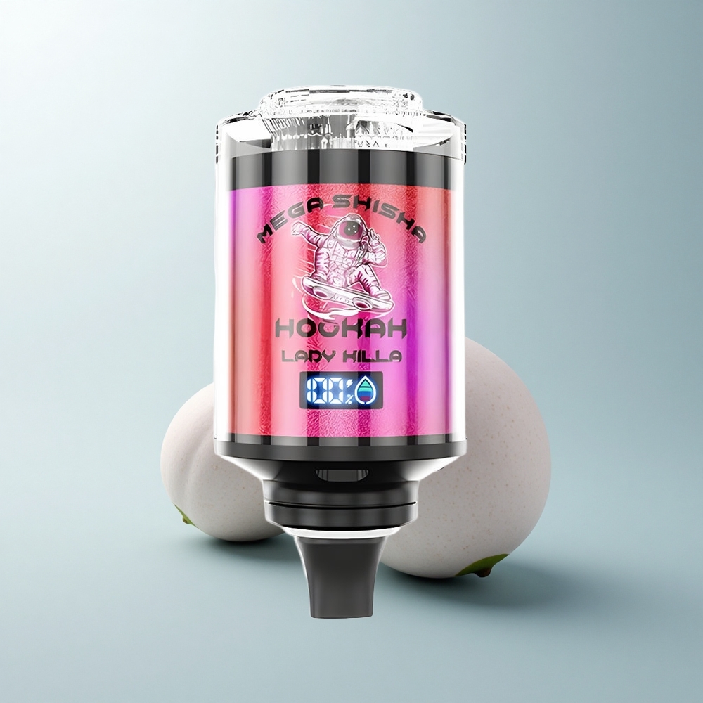 JNR Mega Shisha Hookah 100K Puffs Dame Tueuse 2200mAh Écran Intelligent