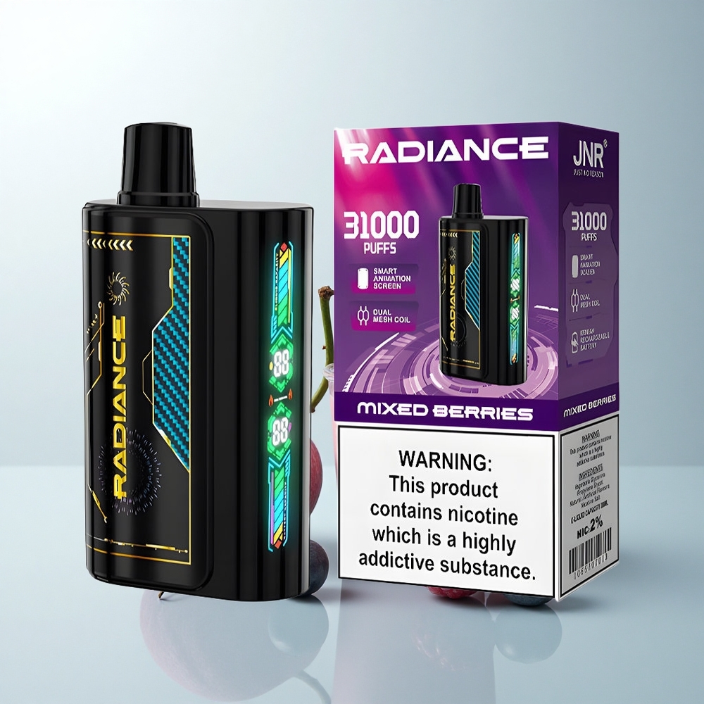 JNR Radiance 31000 Puffs Baies Mixtes 28ml Écran Animé Double Mesh