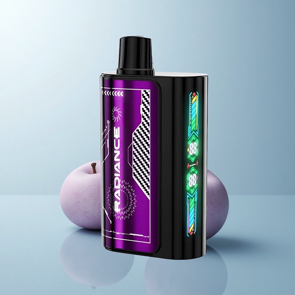 JNR Radiance 31000 Puffs Cerise Bleu Raz Dual Mesh Écran Animation Rechargeable