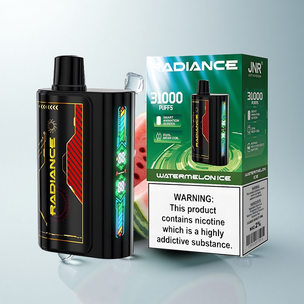 JNR Radiance 31000 Puffs Glace à la Pastèque Dual Mesh 28ml