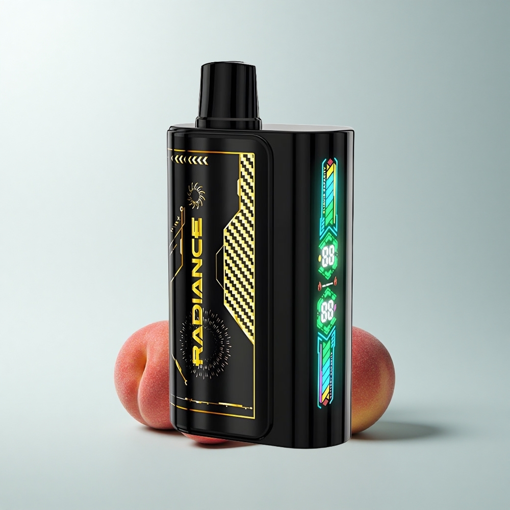 JNR Radiance 31000 Puffs Pêche Mangue Ananas Écran Animé Intelligent Dual Mesh Coil