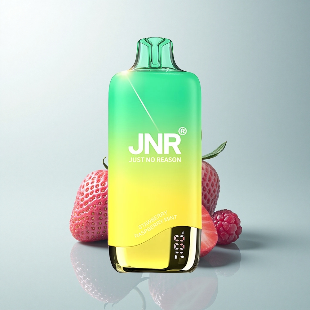 JNR Rainbow 10500 Puffs Fraise Framboise Menthe avec Batterie 600mAh et Résistance 0.8ohm