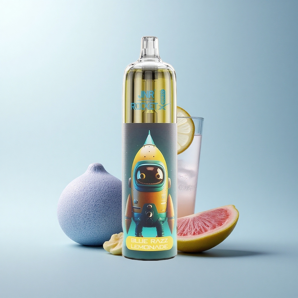 JNR Rocket-X 12400 Puffs Citronnade Bleu Framboise avec Airflow Réglable et Lumières RGB