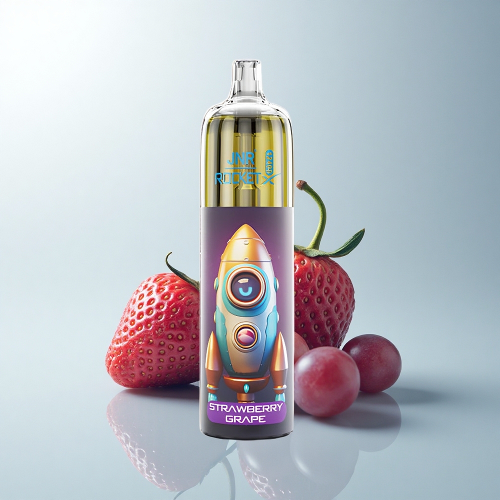 JNR Rocket-X 12400 Puffs Fraise Raisin Lumière RGB