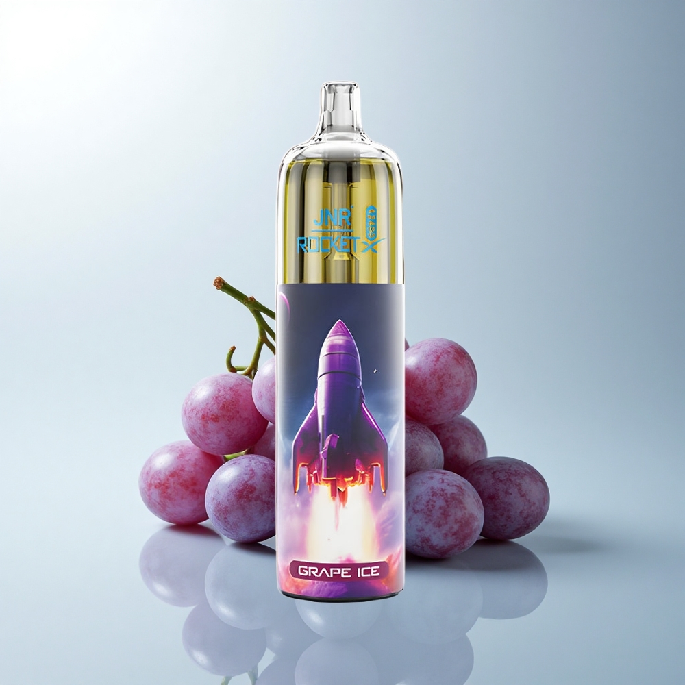 JNR Rocket-X 12400 Puffs Glace de Raisin avec Lumières RGB et Bobine Mesh 1.2ohm