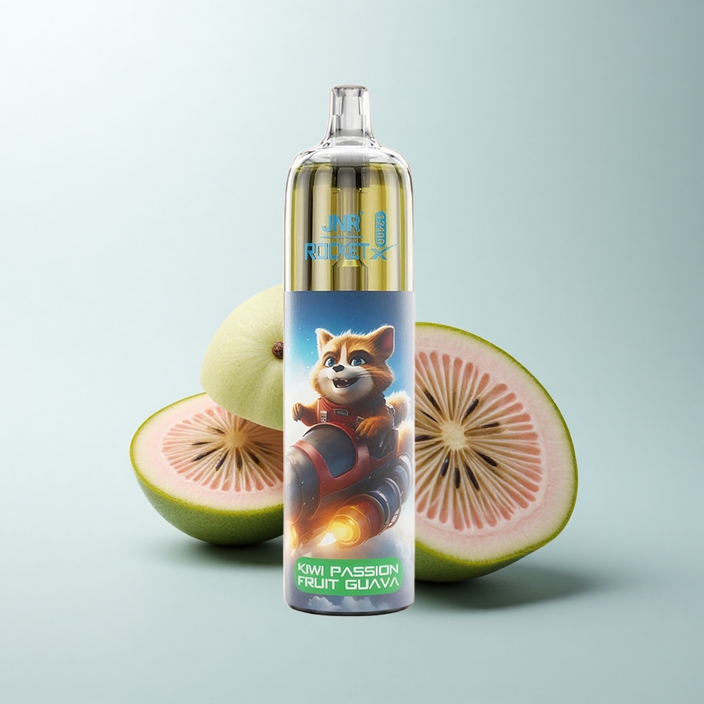 JNR Rocket-X 12400 Puffs Kiwi Fruit de la Passion Goyave avec Lumières RGB et Batterie 850mAh