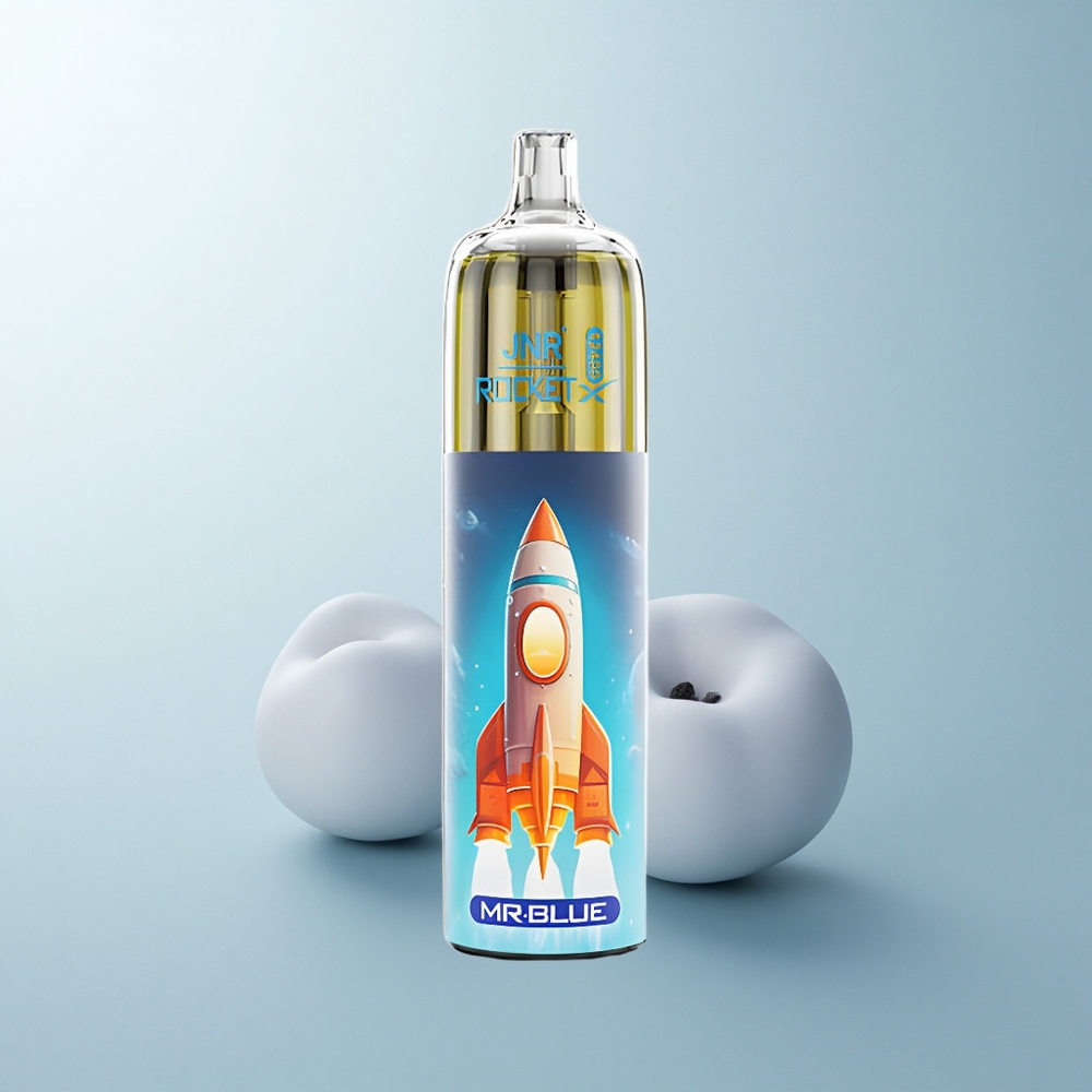 JNR Rocket-X 12400 Puffs Monsieur Bleu Air Réglable Lumières RGB Bobine Mesh 1.2ohm