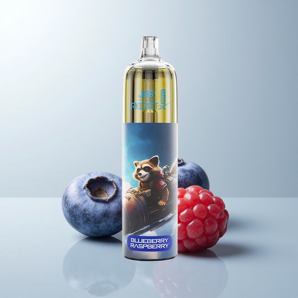 JNR Rocket-X 12400 Puffs Myrtille Framboise avec Batterie 850mAh et Lumières RGB
