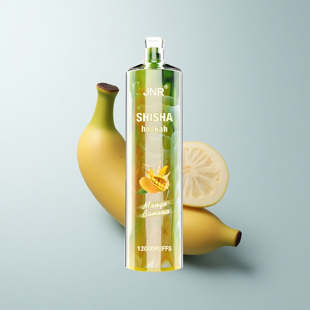 JNR Shisha Hookah 12000 Puffs Mangue Banane 24ml Type-C