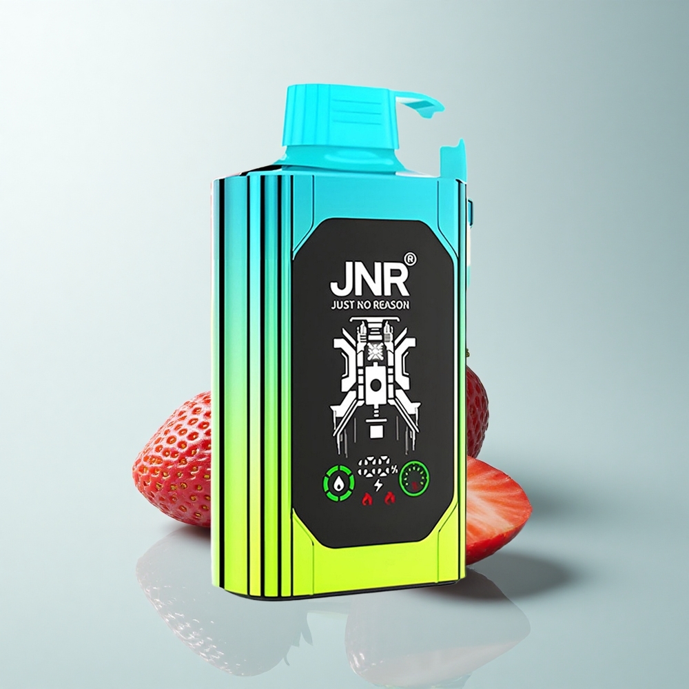 JNR Shisha Hookah Box 20500 Puffs Fraise Kiwi HD Dual Mesh Charge Rapide Type-C