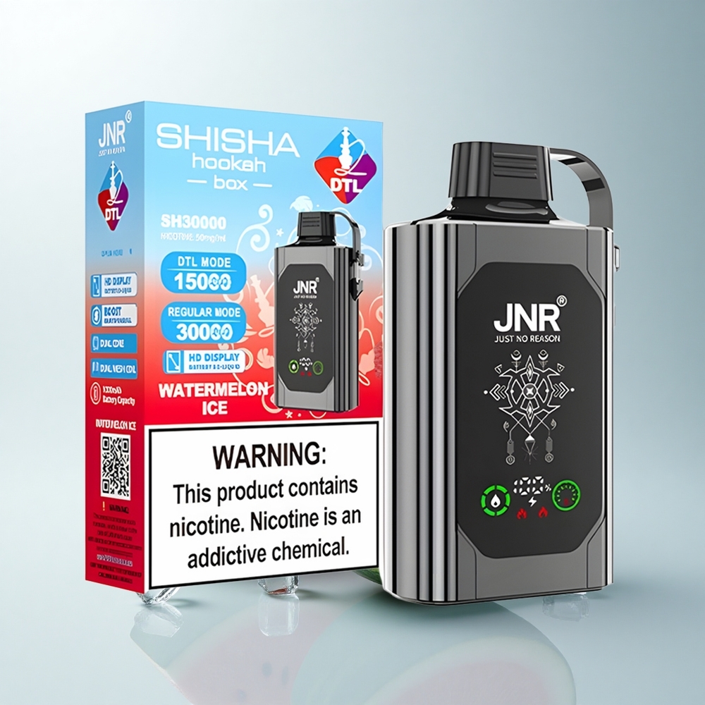 JNR Shisha Hookah Box 20500 Puffs Glace à la Pastèque HD Dual Mesh