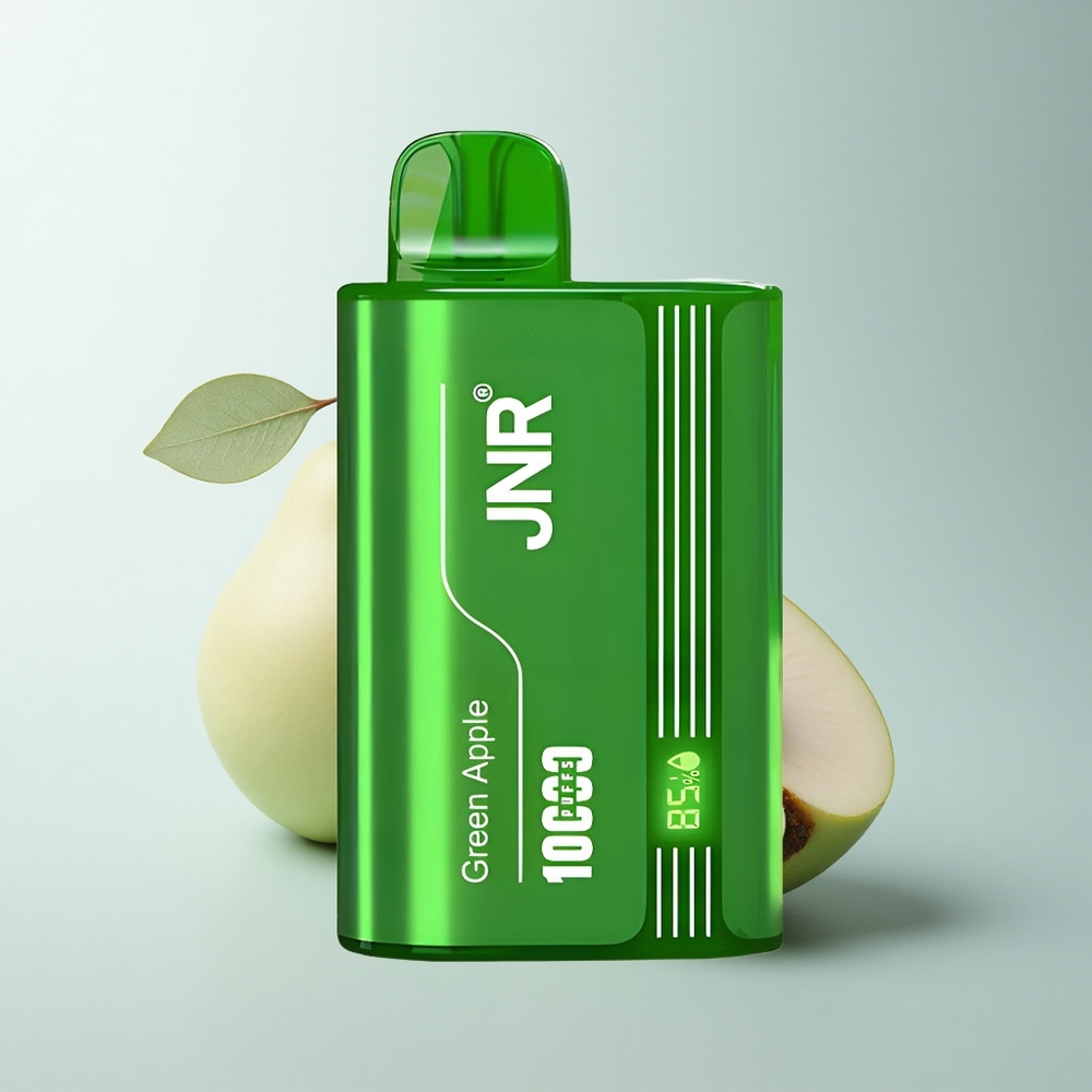 JNR Tank 10000 Puffs Pomme Verte Pêche Poire Affichage Numérique Recharge Rapide