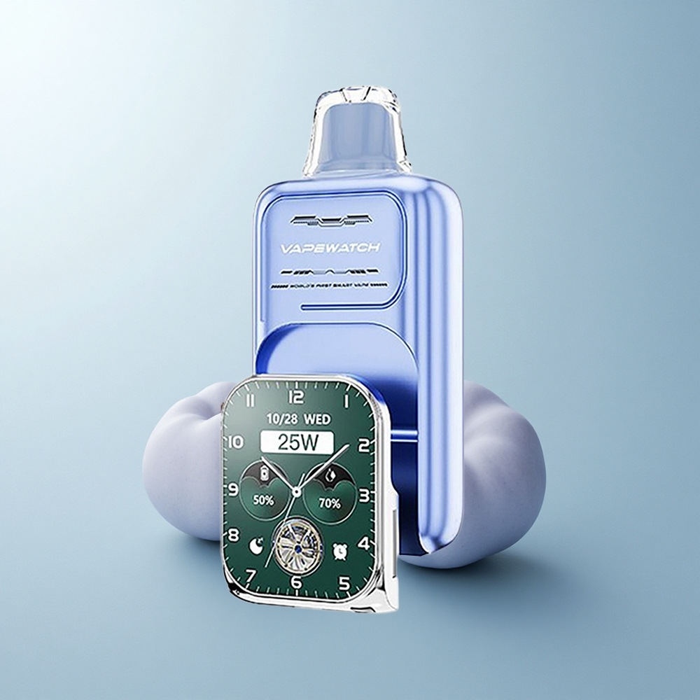 JNR VapeWatch 30000 Puffs Glace Bleue Framboise Dual Mesh 19mL