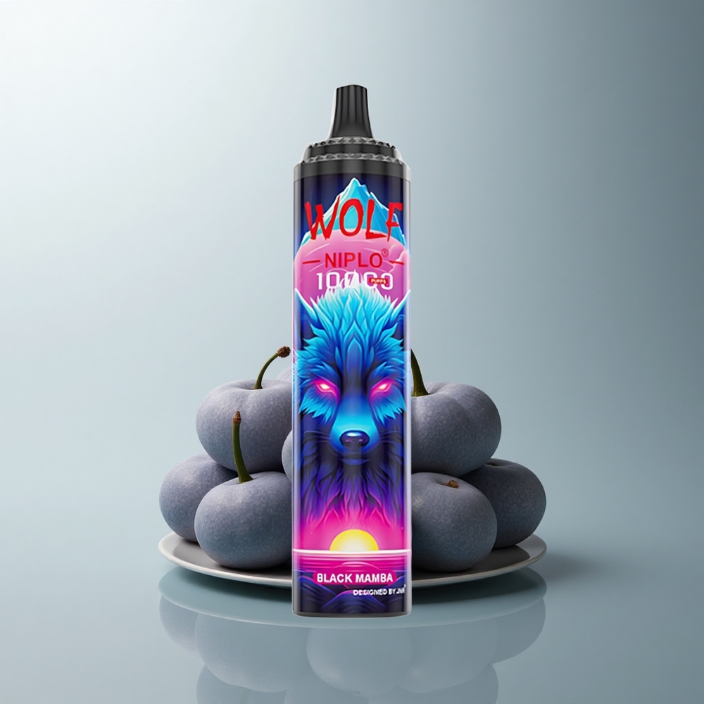 JNR Wolf Niplo 10000 Puffs La Mamba Noire 20ml 650mAh Type-C