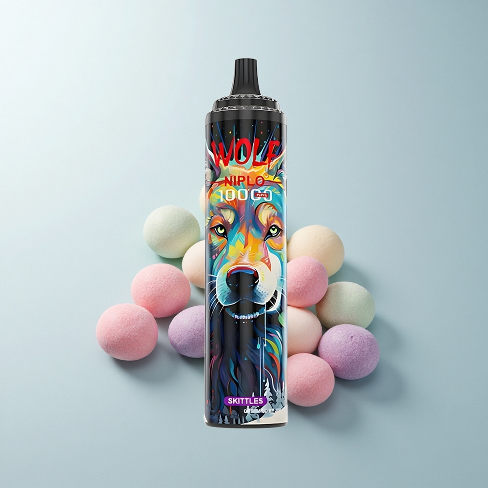JNR Wolf Niplo 10000 Puffs Skittles Éclair 20ml 5% Type-C