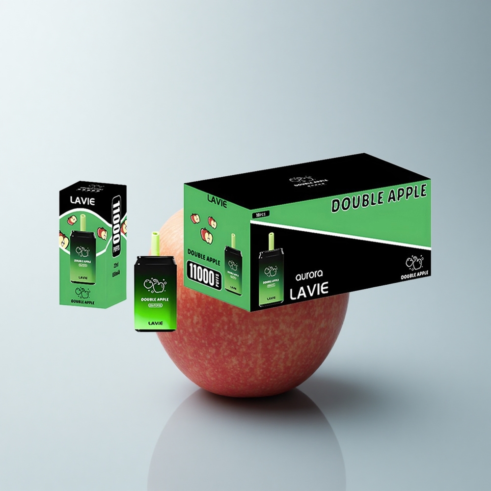 Lavie Aurora 11000 Puffs Double Pomme Légère 22ML Type C