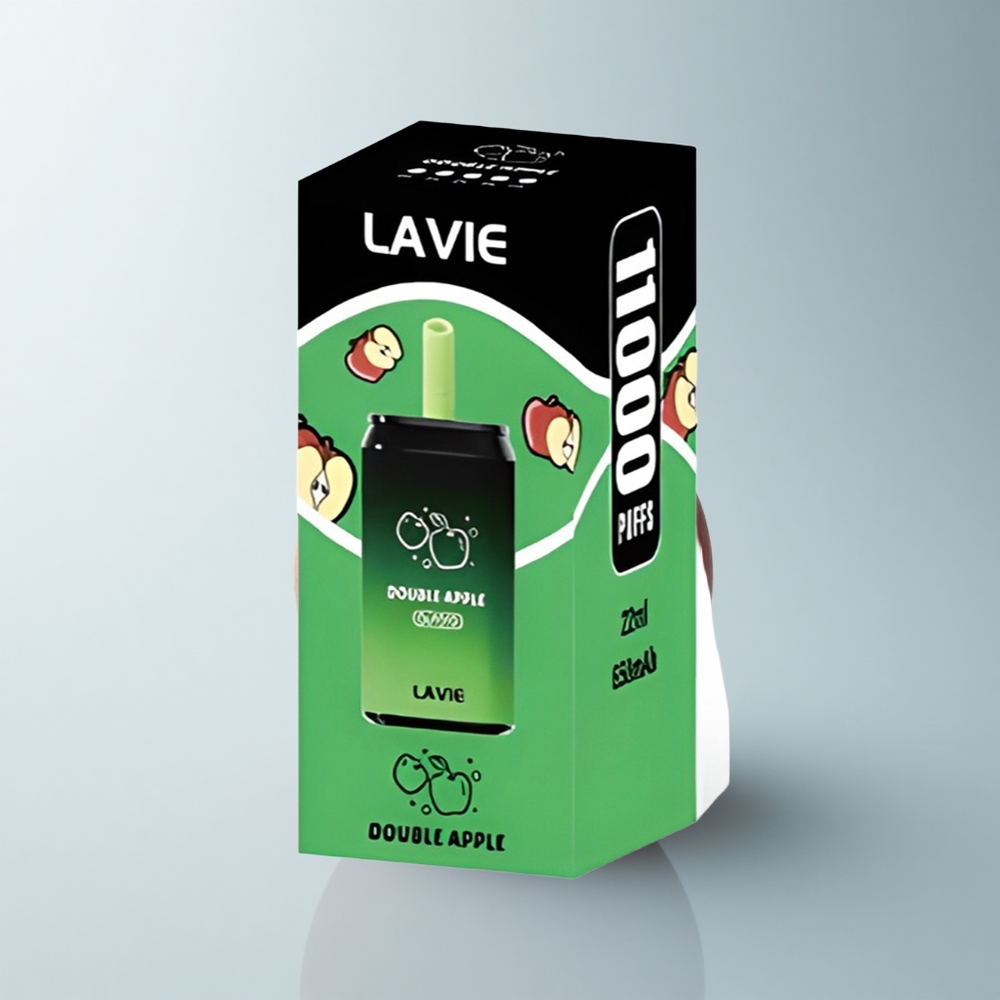 Lavie Aurora 11000 Puffs Double Pomme Légère 22ML Type C