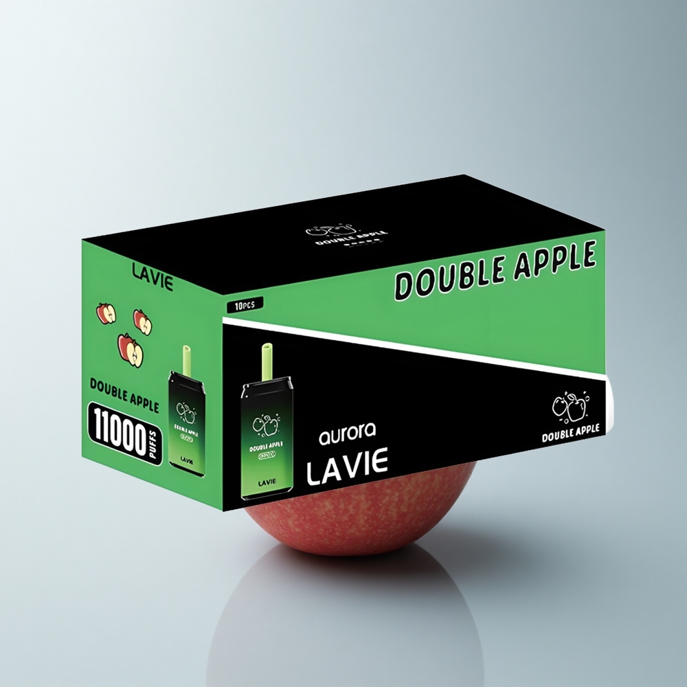 Lavie Aurora 11000 Puffs Double Pomme Légère 22ML Type C