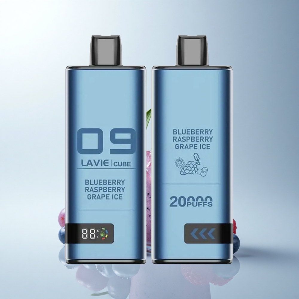 Lavie Cube 20000 Puffs Glace Myrtille Framboise Raisin 28ML Type C